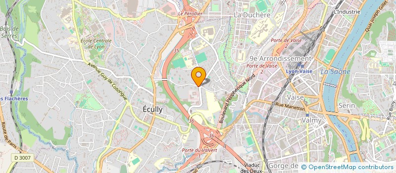 localisation de l'entreprise 3BN  ECULLY