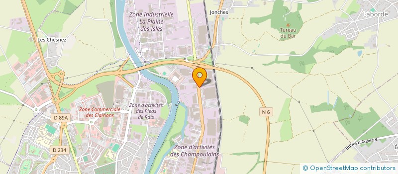 localisation de l'entreprise 3C 2V à AUXERRE