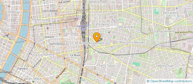 localisation de l'entreprise 3C  LYON