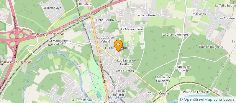 localisation de l'entreprise 3C à VEIGNE