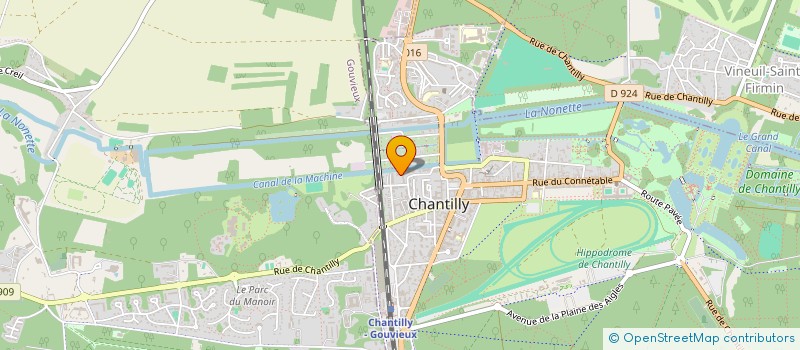 localisation de l'entreprise 3C à CHANTILLY