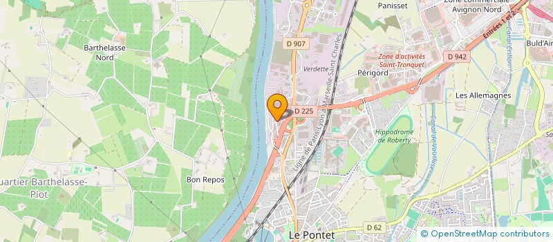 localisation de l'entreprise 3C  LE PONTET