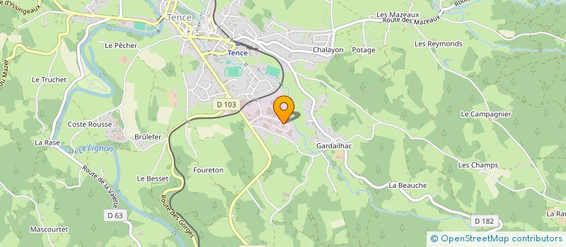 localisation de l'entreprise 3C  TENCE