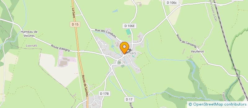 localisation de l'entreprise 3C ARCHITECTURE  LIERNAIS