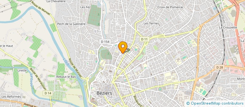 localisation de l'entreprise 3C BERTRAND à BEZIERS