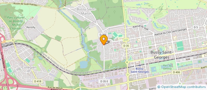 localisation de l'entreprise 3C BUILDING  BUSSY-SAINT-GEORGES