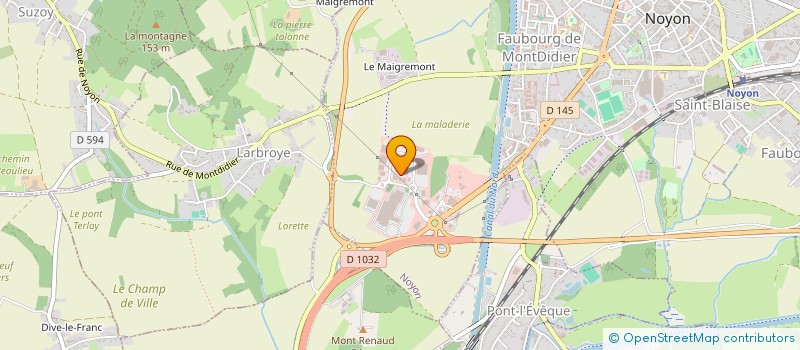 localisation de l'entreprise 3C. CDM  NOYON