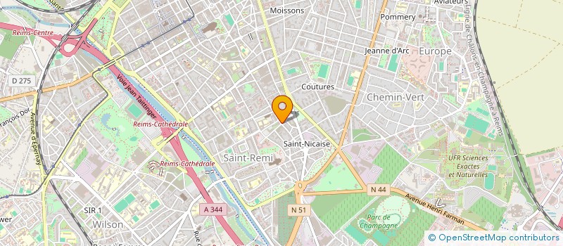 localisation de l'entreprise 3C DE L'ESPERANCE  REIMS