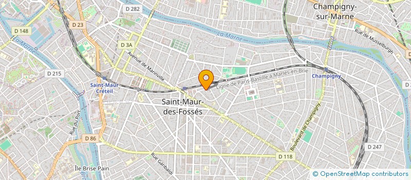 localisation de l'entreprise 3C GESTION à SAINT-MAUR-DES-FOSSES