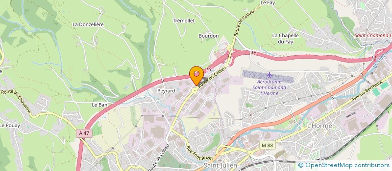localisation de l'entreprise 3C INVEST à SAINT-CHAMOND