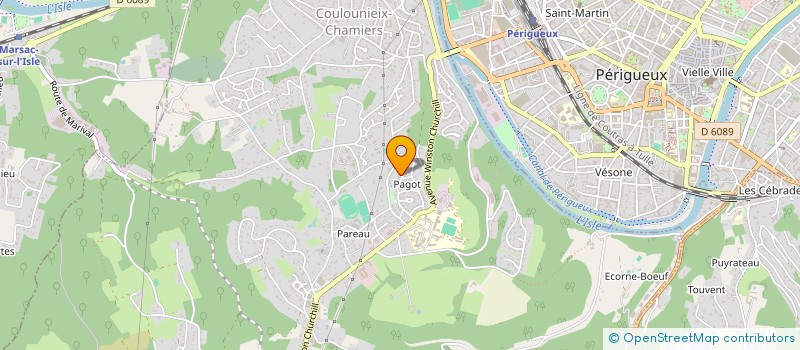 localisation de l'entreprise 3C INVEST  COULOUNIEIX-CHAMIERS