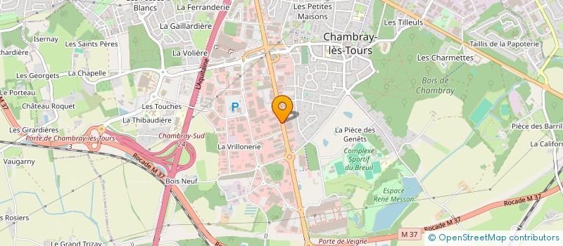 localisation de l'entreprise 3C OPTIC  CHAMBRAY-LES-TOURS