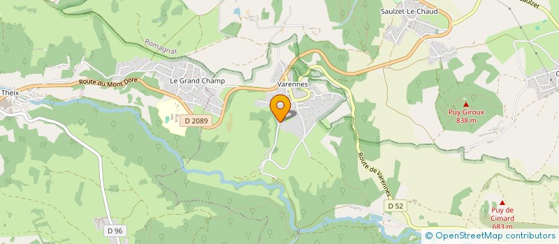 localisation de l'entreprise 3C PROJET  CHANONAT