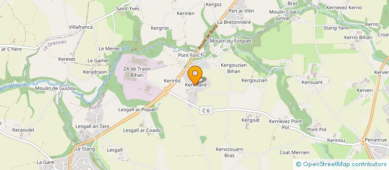 localisation de l'entreprise 3C1F  PLOUDANIEL