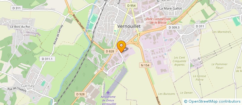 localisation de l'entreprise 3C2M à VERNOUILLET