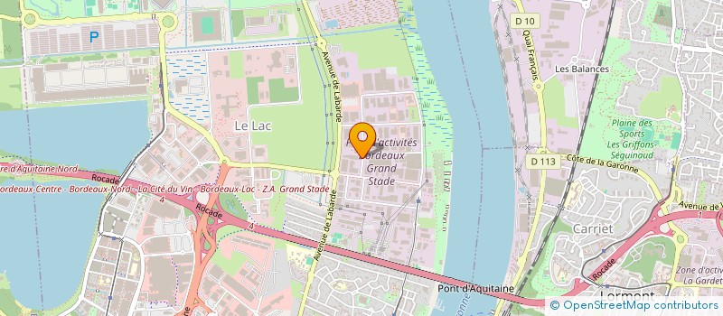 localisation de l'entreprise 3C2P à BORDEAUX