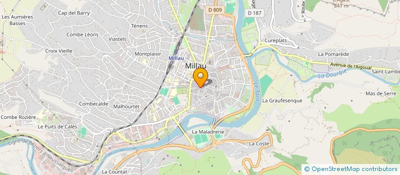 localisation de l'entreprise 3CAZ  MILLAU