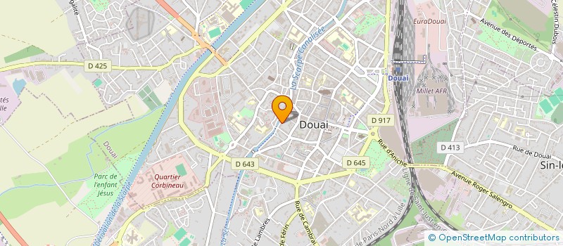 localisation de l'entreprise 3CGTV INVEST à DOUAI