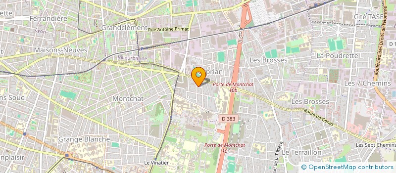 localisation de l'entreprise 3CI  BRON