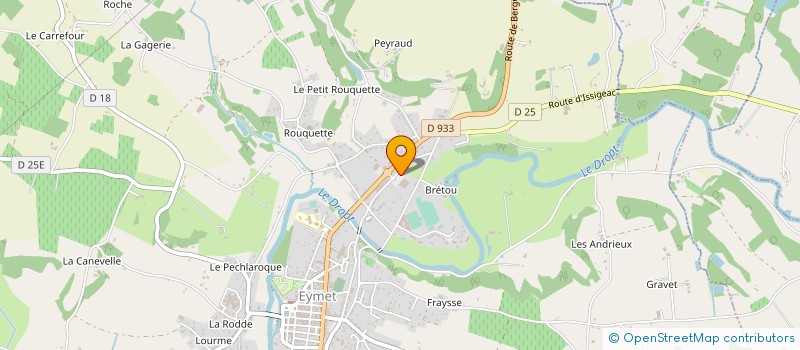 localisation de l'entreprise 3CJFR  EYMET