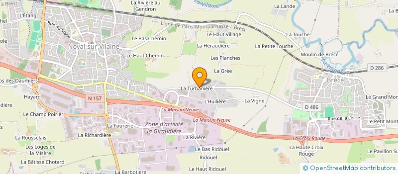 localisation de l'entreprise 3CMLH  BRECE