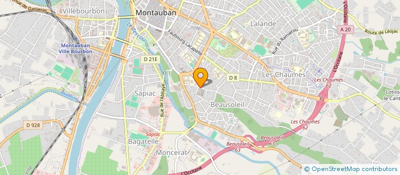 localisation de l'entreprise @3COM  MONTAUBAN