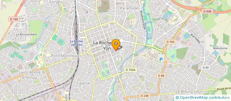 localisation de l'entreprise 3CR AVOCATS  LA ROCHE-SUR-YON