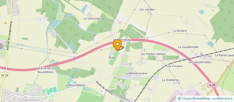 localisation de l'entreprise 3CRV à CHANCEAUX-SUR-CHOISILLE