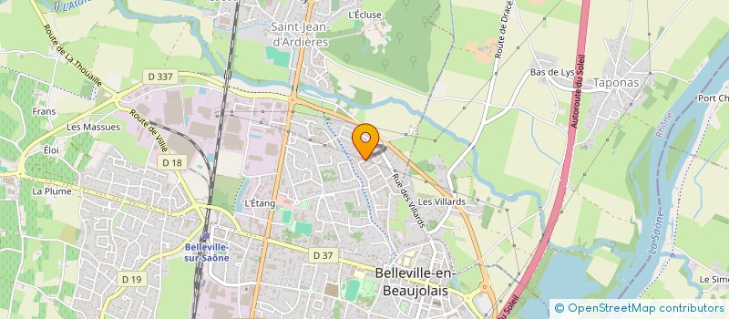 localisation de l'entreprise 3CS PLOMBERIE à BELLEVILLE-EN-BEAUJOLAIS