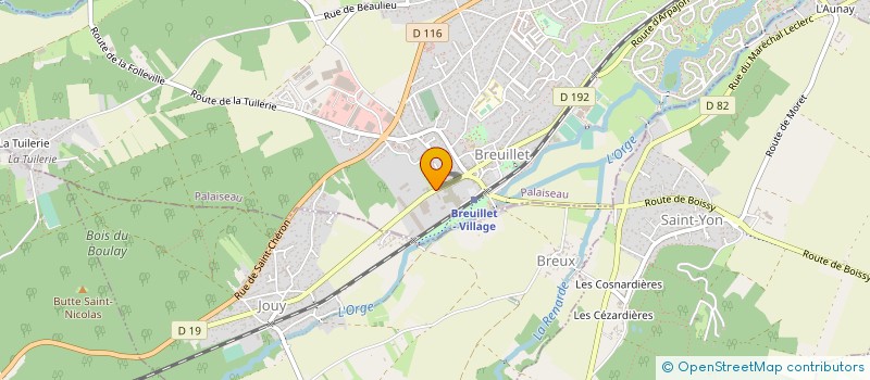 localisation de l'entreprise 3CSI à BREUILLET
