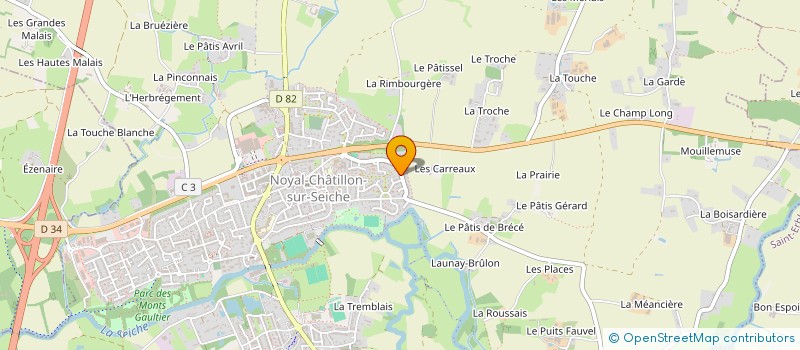 localisation de l'entreprise 3D 35  NOYAL-CHATILLON-SUR-SEICHE