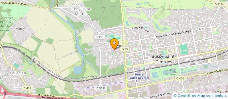 localisation de l'entreprise 3D  BUSSY-SAINT-GEORGES