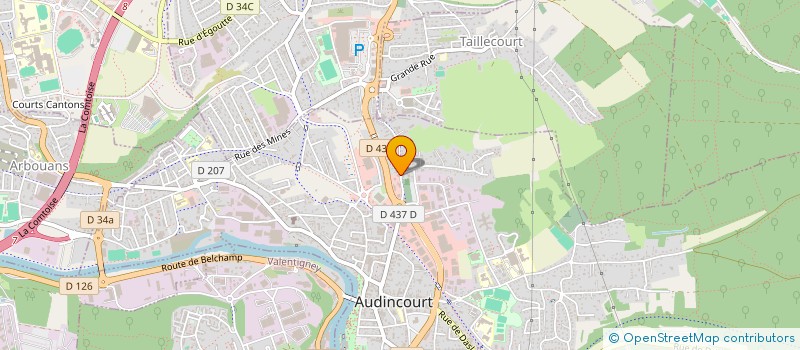 localisation de l'entreprise 3D  AUDINCOURT