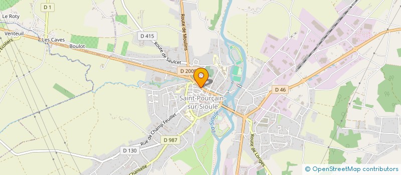 localisation de l'entreprise 3D AUDITION ST POURCAIN à SAINT-POURCAIN-SUR-SIOULE
