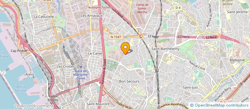localisation de l'entreprise 3D AUTO à MARSEILLE