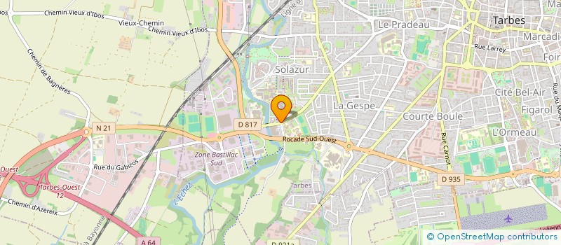 localisation de l'entreprise 3D CONCEPT  TARBES