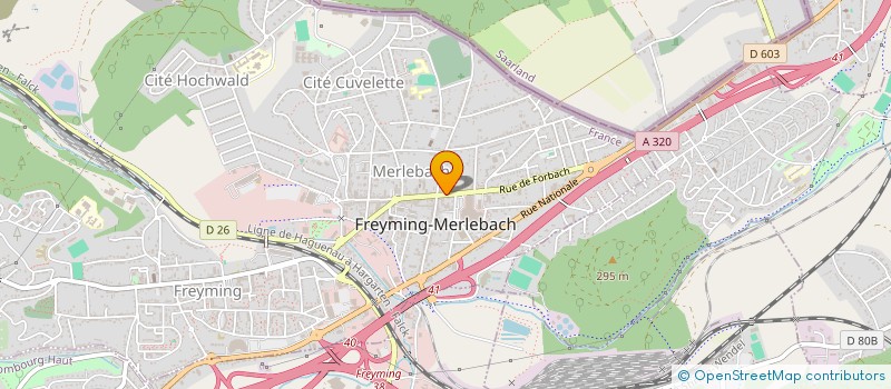 localisation de l'entreprise 3D CONCEPT  FREYMING-MERLEBACH