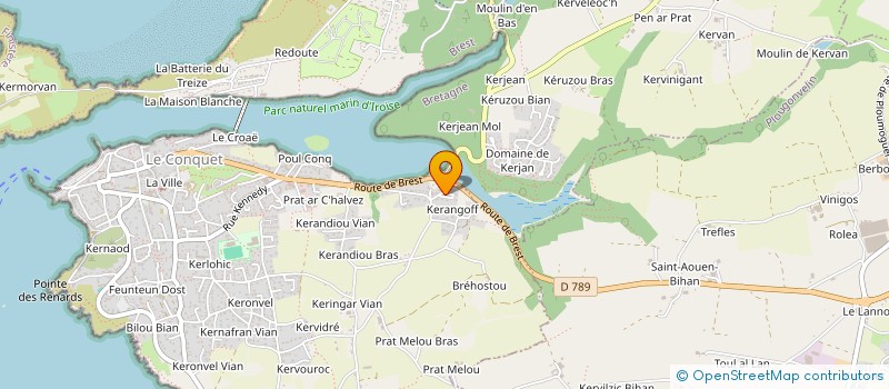 localisation de l'entreprise 3D CONSTRUCTIONS  LE CONQUET