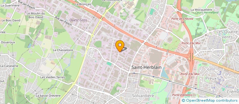 localisation de l'entreprise 3D COUVERTURE à SAINT-HERBLAIN