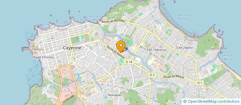 localisation de l'entreprise 3D COUVERTURE à CAYENNE