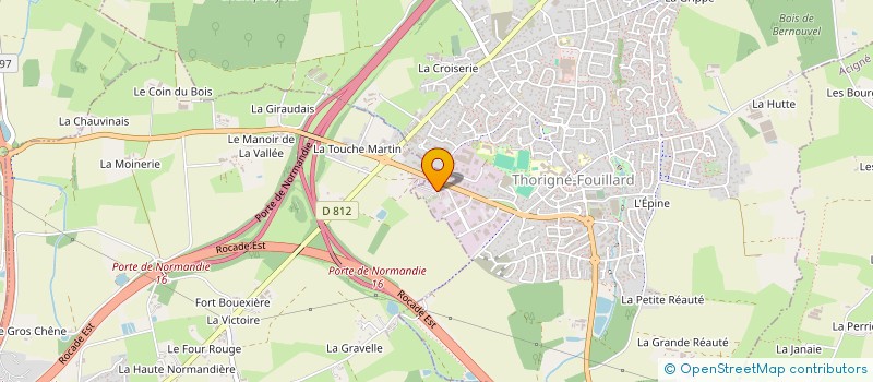 localisation de l'entreprise 3D ENERGIE  THORIGNE-FOUILLARD