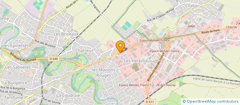 localisation de l'entreprise 3D ENERGIES  NIORT