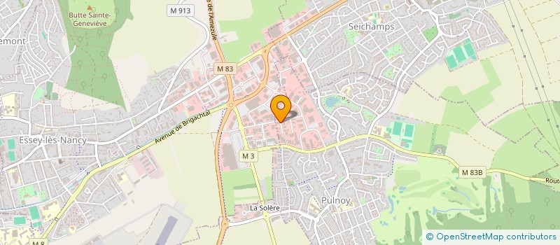 localisation de l'entreprise 3D ENSEIGNES  PULNOY