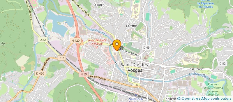 localisation de l'entreprise 3D'ENTISTS à SAINT-DIE-DES-VOSGES