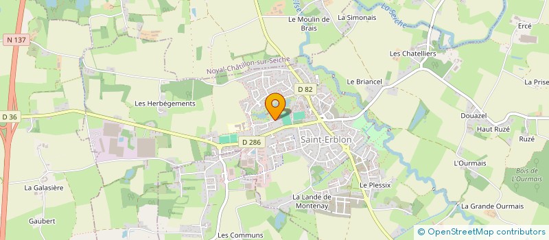 localisation de l'entreprise 3D ENVIRONNEMENT  SAINT-ERBLON