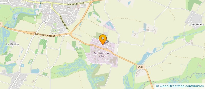 localisation de l'entreprise 3D ENVIRONNEMENT  TALMONT-SAINT-HILAIRE