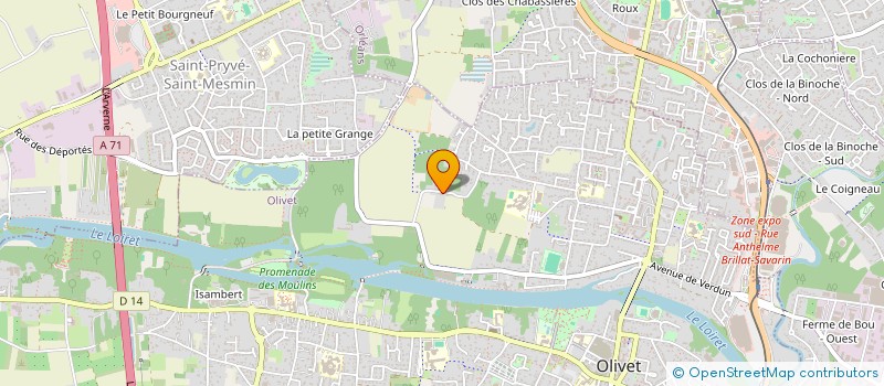 localisation de l'entreprise 3D INVEST à OLIVET