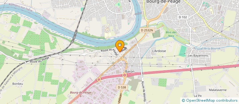 localisation de l'entreprise 3D LINER  CHATEAUNEUF-SUR-ISERE