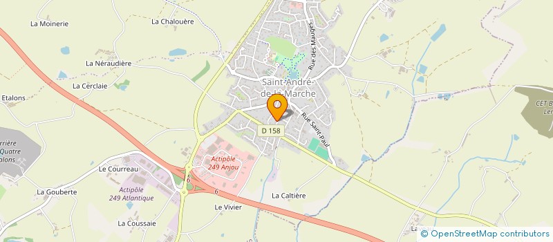 localisation de l'entreprise 3D MAITRISE D'OEUVRE à SEVREMOINE