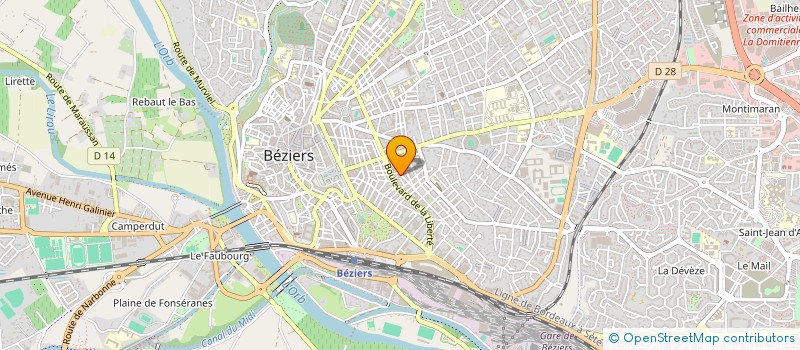 localisation de l'entreprise 3D PROPRETE à BEZIERS